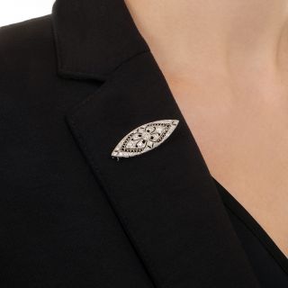 Black, Star & Frost Art Deco Diamond Brooch