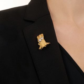 Cartier by Aldo Cipullo 18K Diamond Tree Trunk Brooch