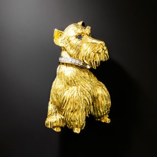 Cartier Diamond-Collared Schnauzer Brooch - 2