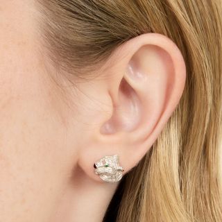 Cartier Diamond Panther Earrings