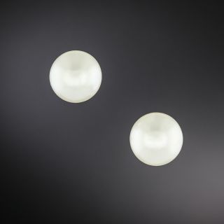 Cultured Pearl Stud Earrings  - 3