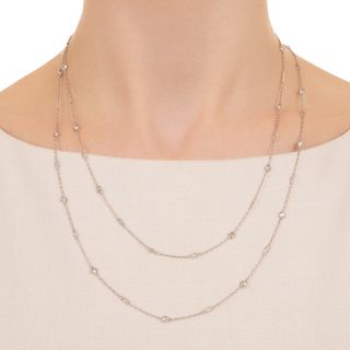 Diamonds-by-the-Yard Infinity Link Necklace, 43 Inches