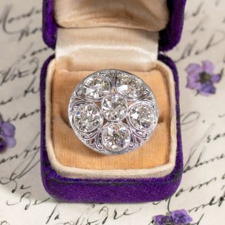 Edwardian 6.04 Carat Diamond Ring by Byard Brogan - GIA