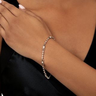 Edwardian Delicate Diamond Filigree Bracelet