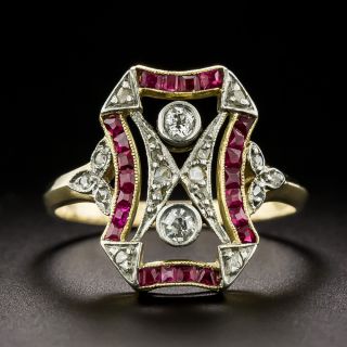 Edwardian Diamond and Ruby* Ring - 3