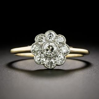 Edwardian Diamond Flower Ring - 2
