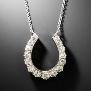 Edwardian Diamond Horseshoe Necklace - 2