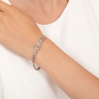 Edwardian Diamond Link Bracelet