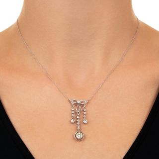 Edwardian Diamond Négligée Necklace