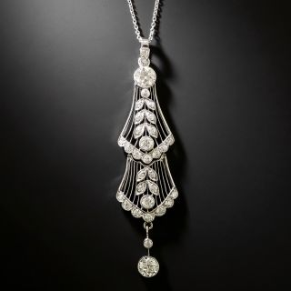 Edwardian Lavalière Diamond Necklace - 3