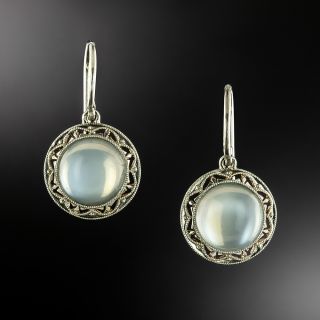 Edwardian Moonstone Earrings - 2