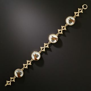 Edwardian Reverse Intaglio Boxer Dog Bracelet - 3