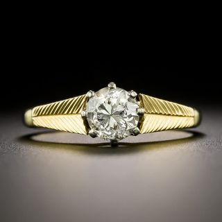 English .85 Carat Diamond Solitaire Ring, Circa 1978 - 3
