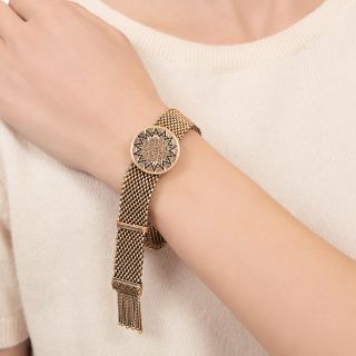 English Victorian 15K Tassel Slide Bracelet