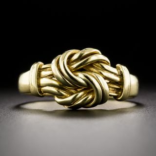 English Victorian 18K Double Love Knot Ring, Circa 1922 - 3