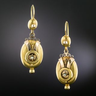 English Victorian Dangle Earrings - 2