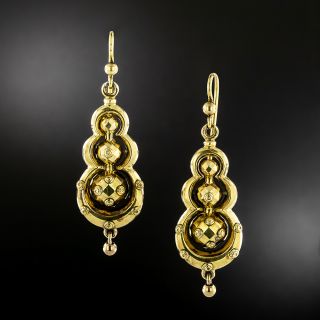 English Victorian Dangle Earrings - 2