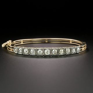 English Victorian Diamond Bangle Bracelet - 3