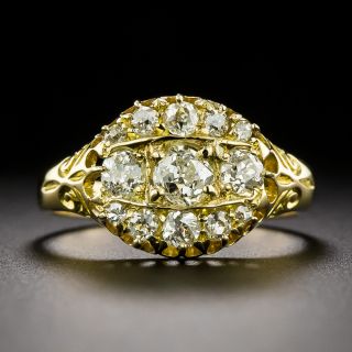 English Victorian Diamond Cluster Ring - 2