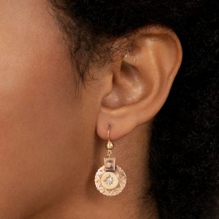 English Victorian Diamond Earrings