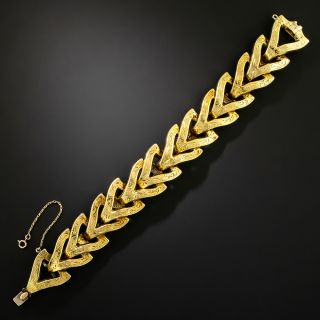 English Victorian Engraved Link Bracelet - 2