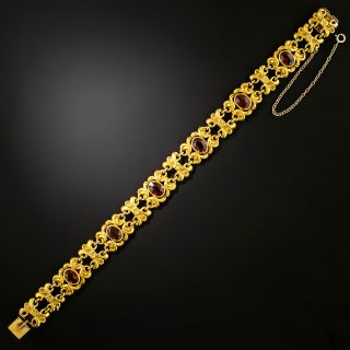 English Victorian Garnet Bracelet - 2