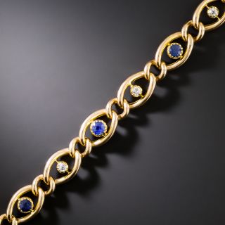 English Victorian Sapphire and Diamond Bracelet - 2