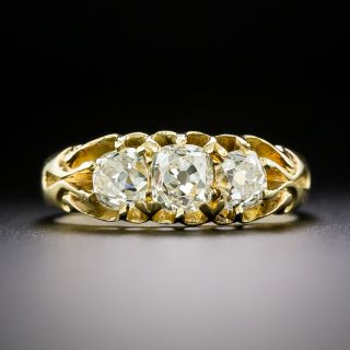 English Victorian Three-Stone Diamond Ring - 2