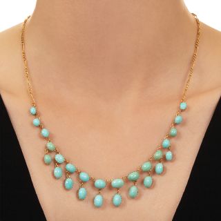English Victorian Turquoise Necklace