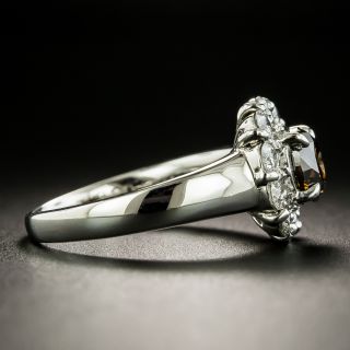 Estate 1.03 Carat Fancy Brown Diamond Halo Ring