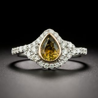 Estate 1.06 Carat Alexandrite and Diamond 18K Ring - GIA - 2