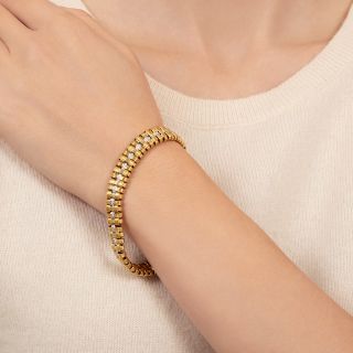 Estate 18K Diamond Link Bracelet by Roberto Coin