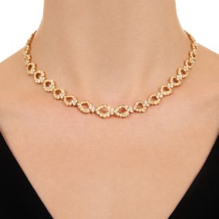 Estate 18K Diamond Necklace, 11.26 Carats
