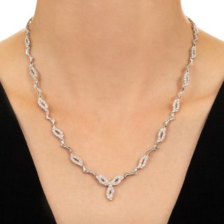 Estate 18K Diamond Necklace