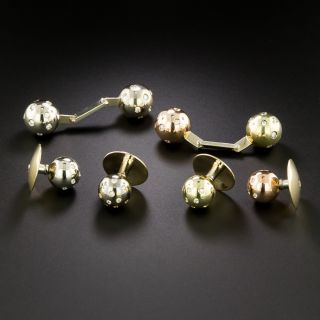 Estate 18K Diamond-Studded Ball Dress Set