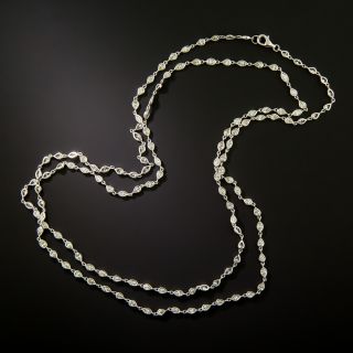 Estate 18K Diamonds-by-the-Yard Necklace, 36 Inches - 2