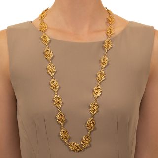 Estate 18K Gold Necklace, 35 Inches