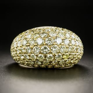 Estate 2.70 Carat Pavé Diamond Dome Ring - 1