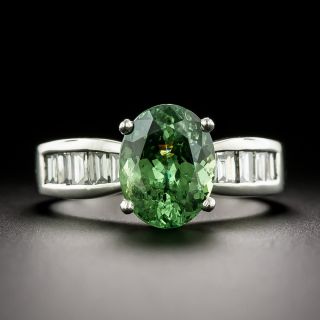 Estate 3.11 Carat Demantoid Garnet Ring - GIA - 3