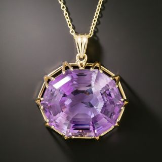 Estate 46.00 Carat Amethyst Pendant, Sweden, 1985 - 3