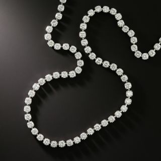 Estate 7.14 Carat Diamond Rivière Necklace - 3