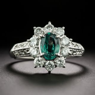 Estate .76 Carat Alexandrite and Diamond Ring - 2