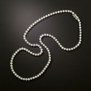 Estate 9.50 Carat Diamond Rivière  Necklace