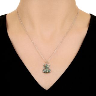 Estate Alexandrite Frog Pendant