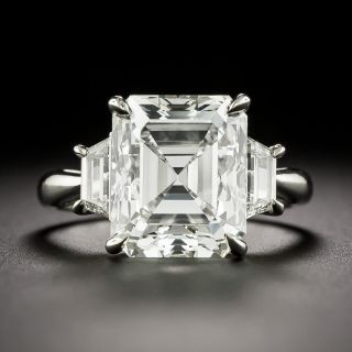 Estate Classic 6.42 Carat Emerald-Cut Diamond Ring - GIA  G VS2 - 4