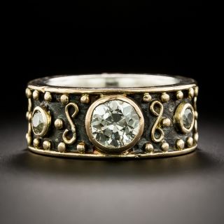 Estate Diamond Band by Anne Pratt, Size 8 1/2 - 3