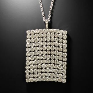 Estate Diamond 'Blanket' Pendant - 3