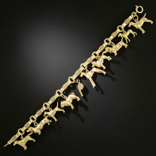 Estate Dog Show Charm Bracelet - 3