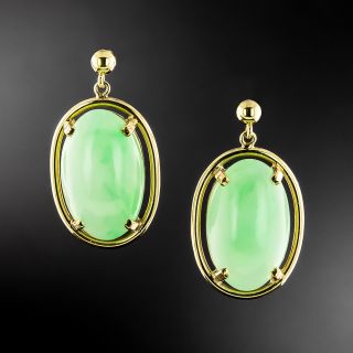 Estate Jade Earrings by Gumps of San Francisco - 4