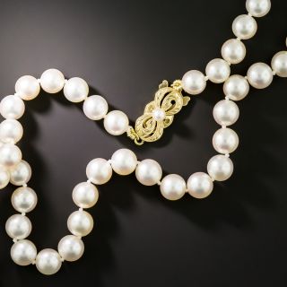 Estate Mikimoto Pearl Strand - 24 1/4 Inches